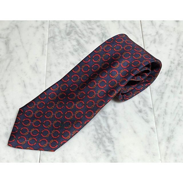 【世界最高峰ネクタイ✨️美品✨️】GUCCI ボルドー系 総柄
