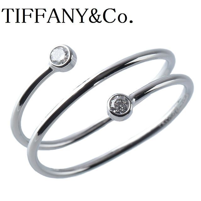 新着商品 - Co. & Tiffany ティファニー 【11234】 PT950 3ロウ フープ ...