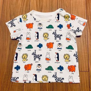 ミッフィー(miffy)のミッフィー　miffy コラボ ユニクロ　90サイズ　半袖　Tシャツ 総柄(Tシャツ/カットソー)