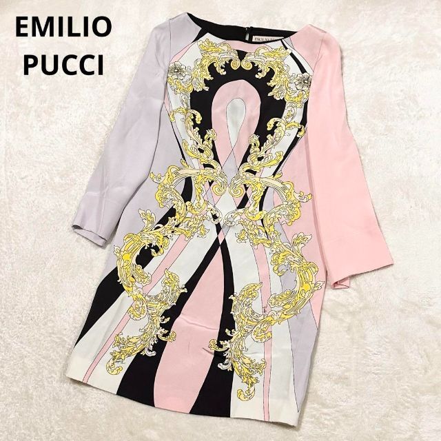 EMILIO PUCCI エミリオプッチ プッチ柄 シルク ワンピース