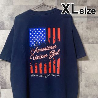 ユニオンライン(Union Line)のTシャツ　XLサイズ　UNION LINE ユニオンライン　USA製　胸ポケット(Tシャツ/カットソー(半袖/袖なし))