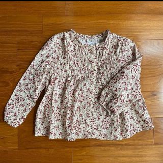 ザラキッズ(ZARA KIDS)のザラベイビー　花柄ブラウス　110(ブラウス)