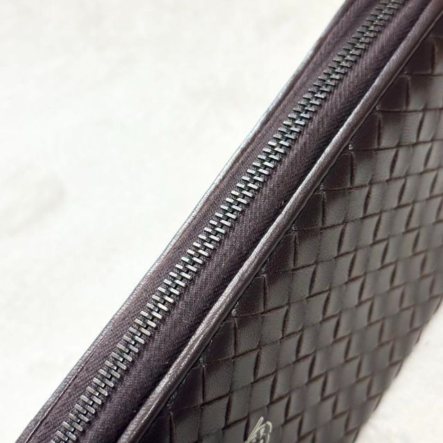 ボッテガヴェネタ バタフライ イントレチャート 編み込みレザー 長財布