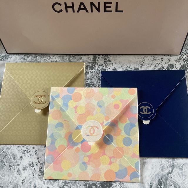 CHANEL(シャネル)のCHANEL💌メッセージカード封筒💌ノベルティ ハンドメイドの文具/ステーショナリー(カード/レター/ラッピング)の商品写真