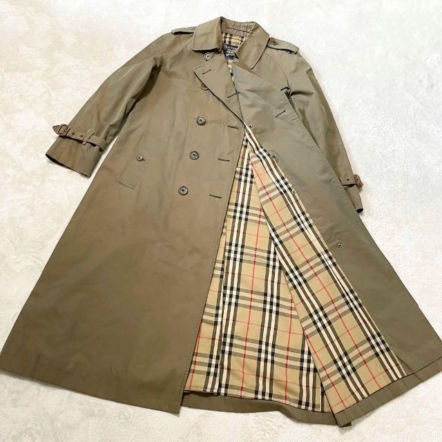 BURBERRY - バーバリー ノバチェック トレンチコート 玉虫カーキ ...