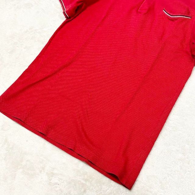 Dior homme　ディオールオム　レッド　ポロシャツ　半袖　赤　トップス
