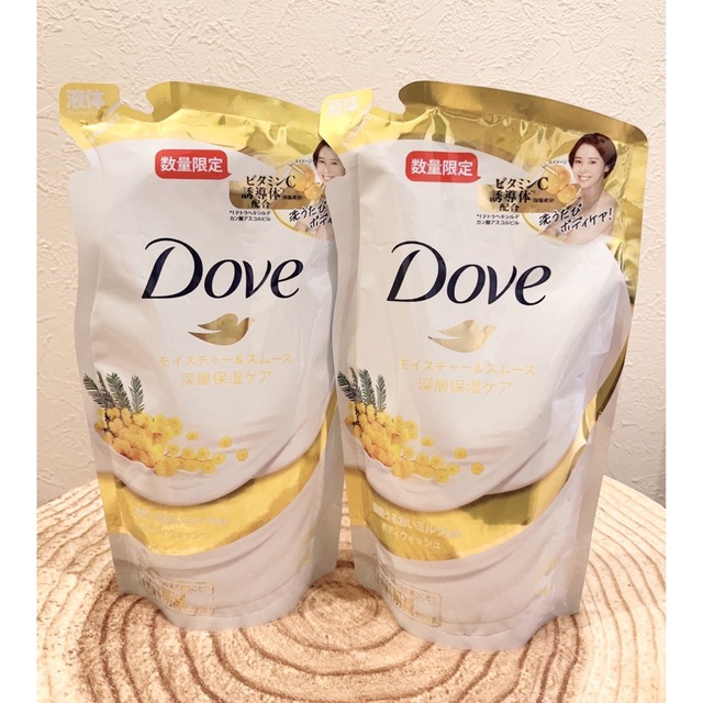 Dove（Unilever）(ダヴ)のダヴ ボディウォッシュ モイスチャー&スムース 詰替×2 コスメ/美容のボディケア(ボディソープ/石鹸)の商品写真
