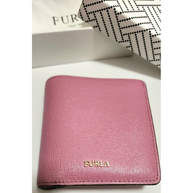 FURLA/フルラ  財布 折財布 二つ折り  レザー ピンク系 新品未使用品