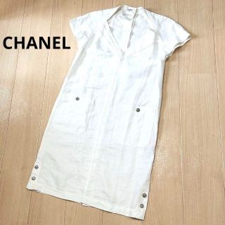 シャネル リネン ひざ丈ワンピース(レディース)の通販 14点 | CHANELの