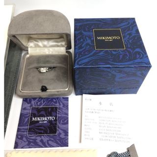 ミキモト(MIKIMOTO)のミキモト ダイヤモンドリング 8号　Pt950　0.38ct 保証書付(リング(指輪))