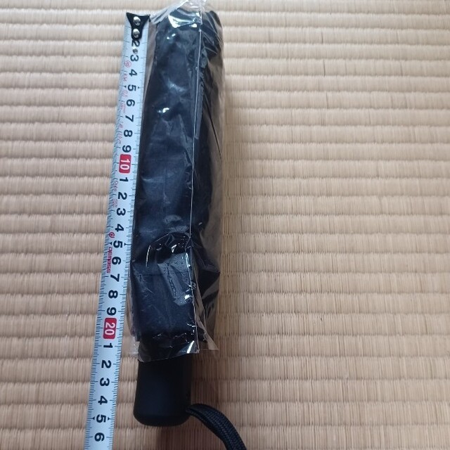 黒　折りたたみ傘  メンズ ワンタッチ 自動開閉　コンパクト　98センチ メンズのファッション小物(傘)の商品写真