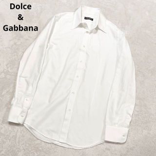 ドルチェアンドガッバーナ(DOLCE&GABBANA)のドルチェ&ガッバーナ　ワイシャツ　ホワイト　白　トップス　カッターシャツ　ドレス(シャツ)