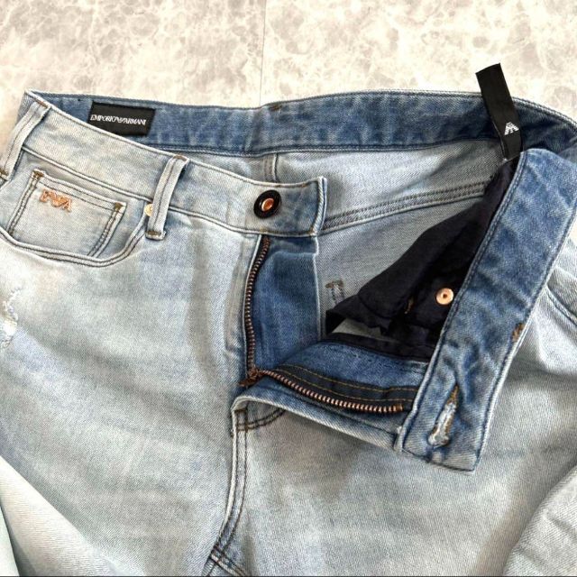 新品 エンポリオアルマーニ ストレッチ スリム スキニージーンズ