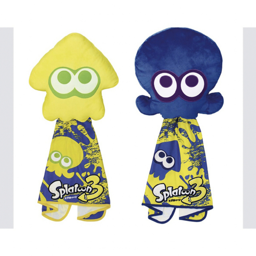 スプラトゥーン3  1番くじ　A賞　イカ　タコ　クッション　各1つずつ