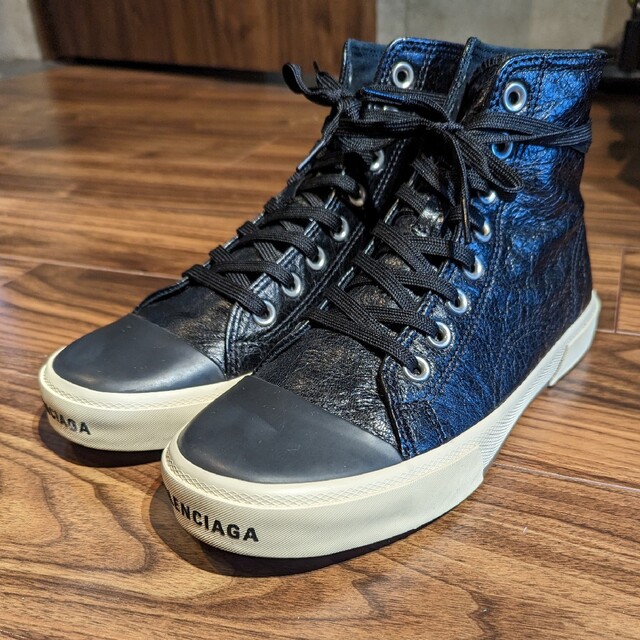 オリジナル Balenciaga サイズ39 レザー 26cm パリス ハイカット