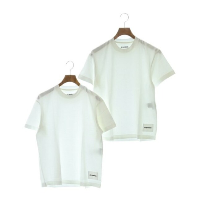 JIL SANDER + ジルサンダープラス Tシャツ・カットソー S 白無しネック