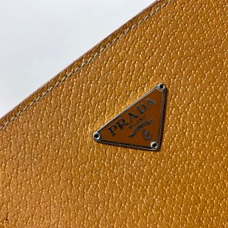 PRADA - 【PRADA】プラダ オールレザー 三角ロゴ トップハンドル