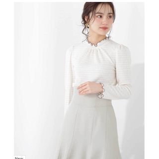 プロポーションボディドレッシング(PROPORTION BODY DRESSING)のプロポーション   ふくれジャガードトップス(カットソー(長袖/七分))