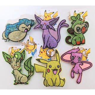 ポケモン(ポケモン)のポケットモンスター ポケモン キラキラキーホルダー 新品 タグ付き 6点まとめて(キーホルダー)