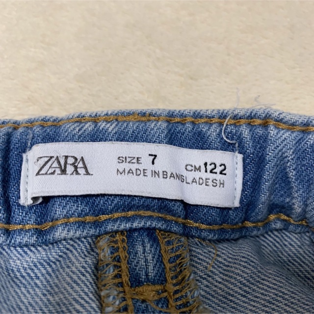 7y 122cm ZARA KIDS ダメージデニムスカート