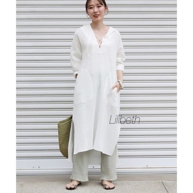 4月9日まで❣️ IENA C/L ワッシャーパーカーワンピース