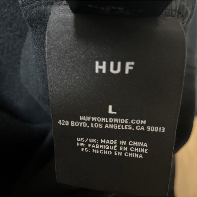 HUF×プレイボーイ コラボパーカー ブラック　Lサイズ