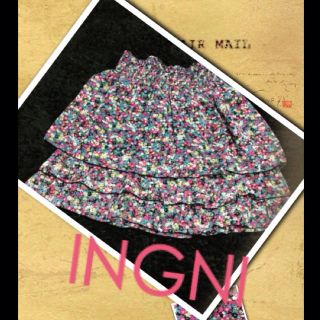 イング(INGNI)のINGNI♡花柄シフォンスカート♡(ミニスカート)