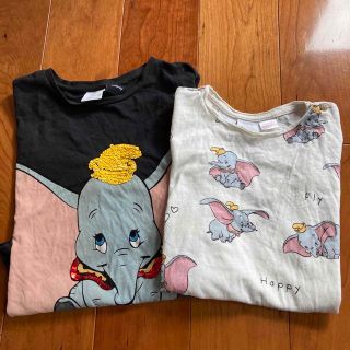 ザラキッズ(ZARA KIDS)のZARA キッズ ダンボ ロンT 長袖 カットソー 110(Tシャツ/カットソー)