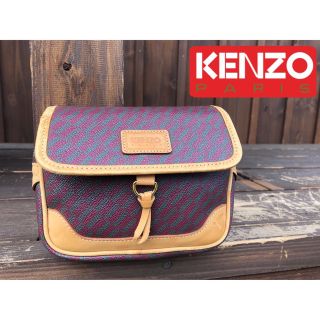 ケンゾー(KENZO)のKENZO レトロ　ミニハンドバッグ　ポーチ　レザー×PVC ヴィンテージ(ハンドバッグ)