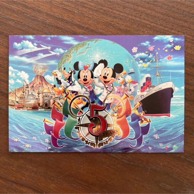 ディズニーシー 5周年ポストカード エンタメ/ホビーのおもちゃ/ぬいぐるみ(キャラクターグッズ)の商品写真