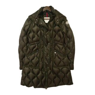 モンクレール(MONCLER)のモンクレール LON ロン キルティング ダウンコート 49974 05 53048 レディース グリーン系 MONCLER 【中古】 【アパレル・小物】(ダウンコート)