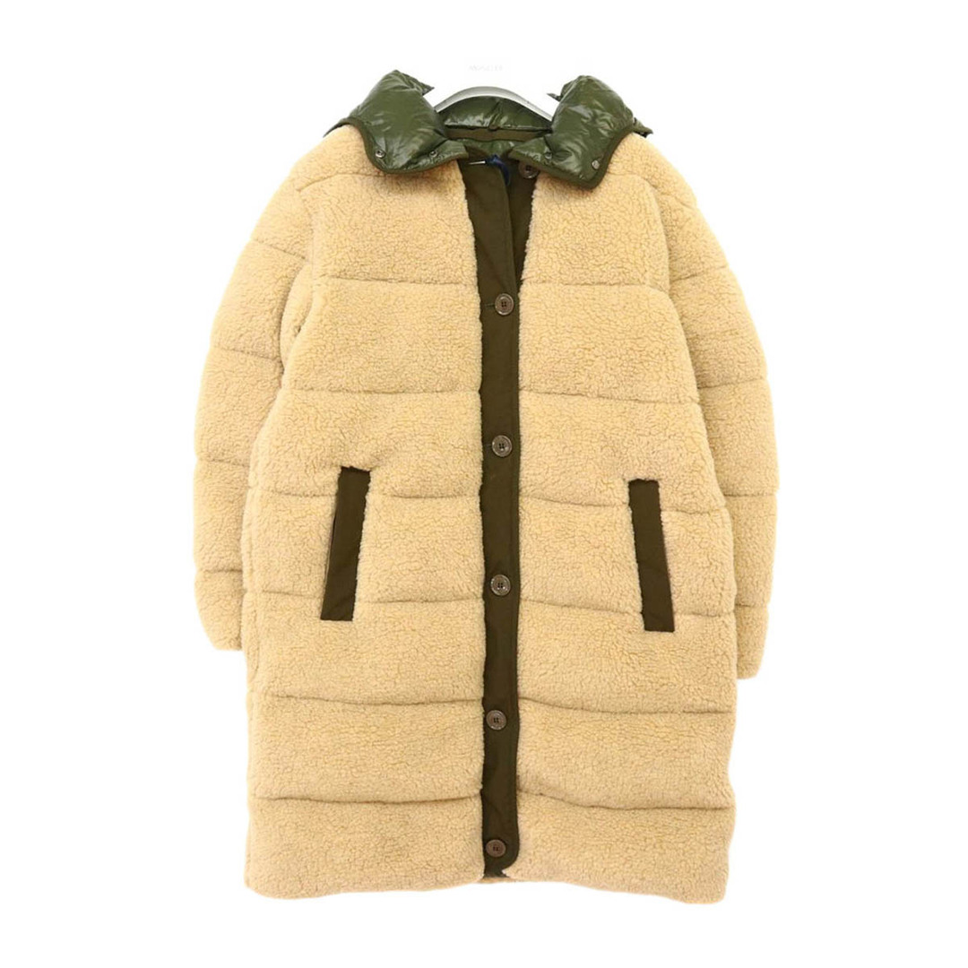 モンクレール CHARAMILLION シャラミオン ボア ロングダウンコート 1C000 33 8909H レディース ベージュ MONCLER [美品]  【アパレル・小物】