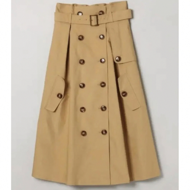 JEANASIS(ジーナシス)のJEANASIS ジーナシス トレンチフレアスカート レディースのスカート(ロングスカート)の商品写真