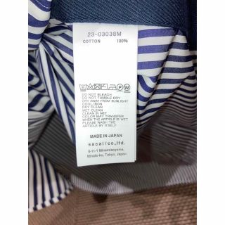 sacai - 【試着のみ】sacai 23SS Thomas Mason Shirts 2の通販 by