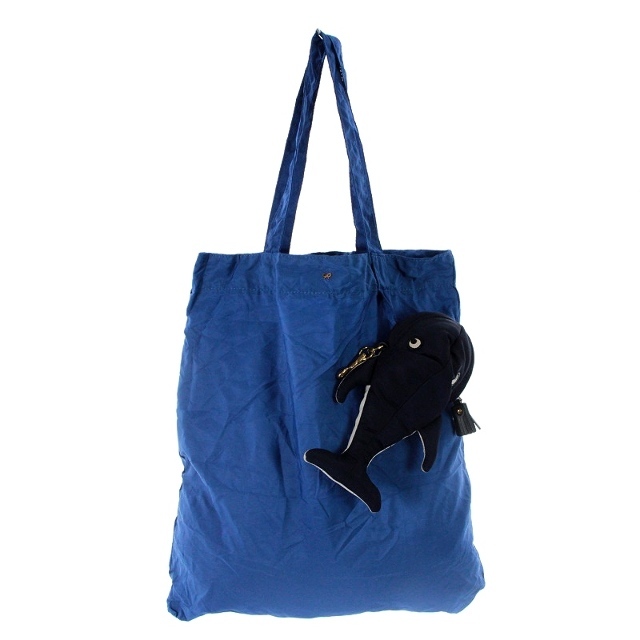 ANYA HINDMARCH(アニヤハインドマーチ)のアニヤハインドマーチ エコバック トートバッグ クジラ 紺 青 レディースのバッグ(トートバッグ)の商品写真