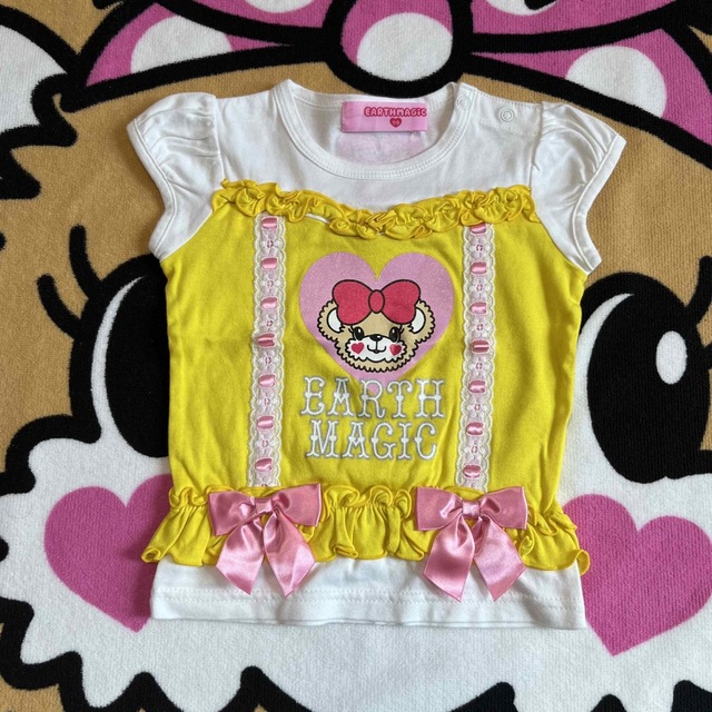 EARTHMAGIC(アースマジック)の11、Tシャツ90 キッズ/ベビー/マタニティのキッズ服女の子用(90cm~)(Tシャツ/カットソー)の商品写真