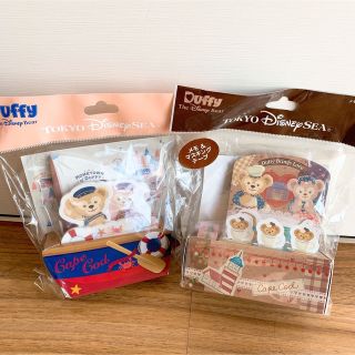 ディズニー(Disney)の【新品】ダッフィー　Duffy＃メモ帳　マスキングテープ　2セット(キャラクターグッズ)