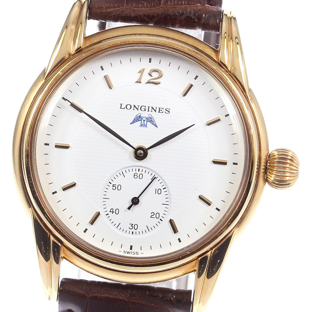 ロンジン LONGINES L4.659.2 工場創立125周年記念モデル Cal.L7001 手巻き メンズ 良品 _745644【ev10】