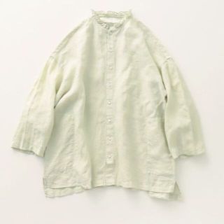 ネストローブ(nest Robe)のnest robe リネン サクラ染め フリルブラウス(シャツ/ブラウス(長袖/七分))