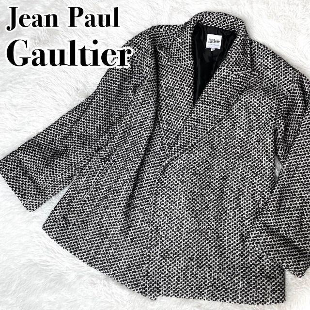 Jean-Paul GAULTIER(ジャンポールゴルチエ)の高級『Jean Paul GAULTIER』ツイード オーバー 羽織 コート. レディースのジャケット/アウター(その他)の商品写真