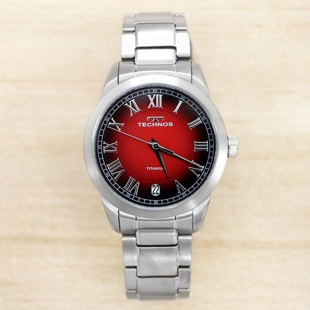新品 TECHNOS テクノス 正規品 チタン カレンダー 多機能腕時計
