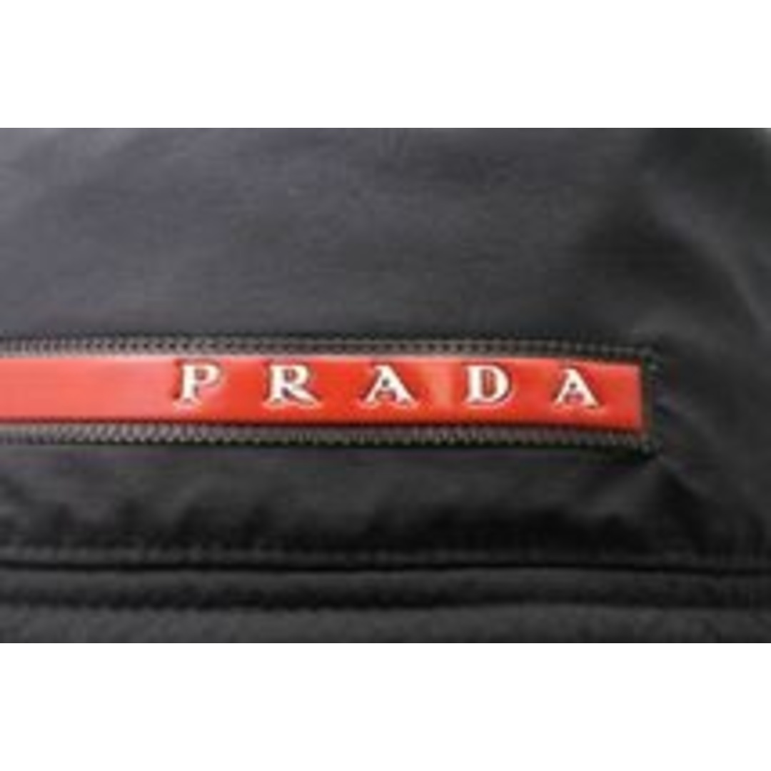 PRADA - PRADA プラダ テクニカルファブリック ロゴ バケットハット