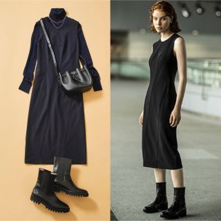 セオリー(theory)のTheory 21AW PRECISION PONTE ウォッシャブルワンピース(ひざ丈ワンピース)