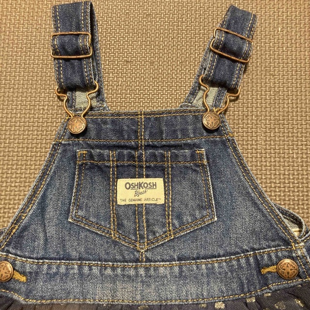 OshKosh(オシュコシュ)のOSHKOSH デニム×フリルスカート　18M キッズ/ベビー/マタニティのキッズ服女の子用(90cm~)(ワンピース)の商品写真