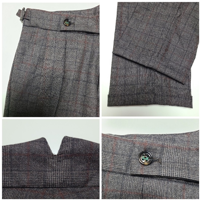 【美品】ベルウィッチ BEAMS SCOTCH グレンチェック 濃茶 42