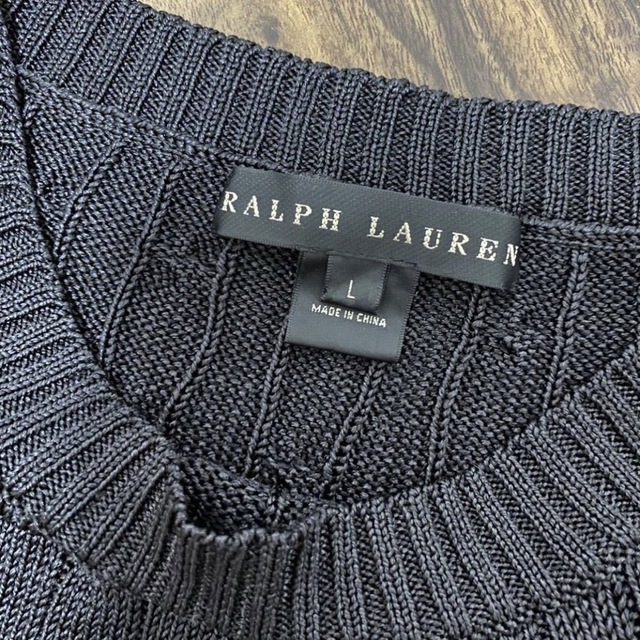 POLO RALPH LAUREN(ポロラルフローレン)のラルフローレン　ブラックレーベル　ラルフ　美品　ポンチョ　ケープ　ブラック レディースのジャケット/アウター(ポンチョ)の商品写真