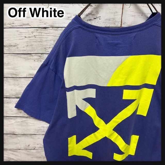 OFF-WHITE - 【即完売モデル】オフホワイト☆クロスアロー ビッグロゴ