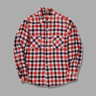 ペンドルトン(PENDLETON)の80s 90s ヴィンテージネルシャツ チェック ボロ BORO グランジ 襤褸(シャツ)