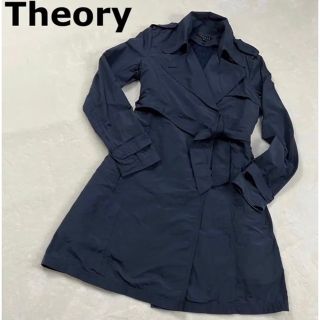 Theory(セオリー)春/秋トレンチコート ブラック