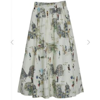 アメリヴィンテージ(Ameri VINTAGE)のMEDI MALAGA PLENTIFUL FLARED SKIRT(ロングスカート)